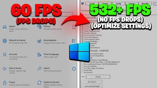 How To Optimize Windows 10 For GAMING  Best Settings for FPS amp NO DELAY UPDATED [upl. by Haeel528]