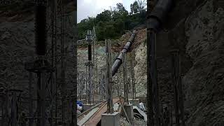 Penstock pipe at MiddleModi Hydropower  Hydropower Engineering [upl. by Siloum]