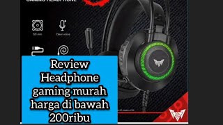 REVIEW HEADPHONE CROWN GMGH12 gaming headphone adroid new45 youtube creator [upl. by Lokin]