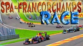 F1 2013  Grand Prix de Belgique SpaFrancorchamps  Course  Saison 2 [upl. by Ijat]