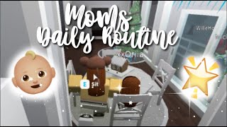 Moms Daily Winter Routine  Roblox Bloxburg  Arabellaa [upl. by Blinni552]