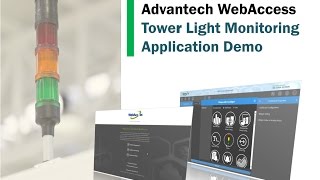 WebAccess Tower Light Monitoring Application Demo Advantech EN [upl. by Ehr]