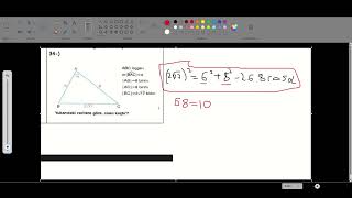 kosinüs teoremi yardımıyla çözülen geometri üçgen AYT soruları trigonometri yazılı tarzında [upl. by Coryden96]