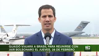 RED  Guaidó convocó una marcha nacional para el día en que regrese a Venezuela [upl. by Steffane]