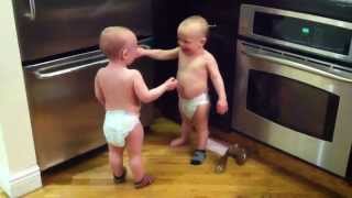 Talking Twin Babies  PART 2  OFFICIAL VIDEO [upl. by Hctub]