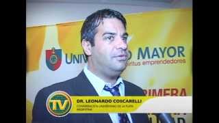 Dr Leonardo Coscarelli convocó a estudiantes de la Salud en la U Mayor [upl. by Asennav720]