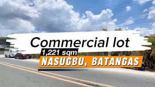 NLIST041 commercial lot 1221 sqm along the highway with overlooking view  nasugbu batangas [upl. by Joselow821]