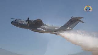 Airbus Successfully Tests Removable Firefighting Demonstrator Kit on A400M [upl. by Anerom]