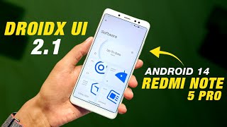 DroidX UI 21 Official For Redmi Note 5 Pro  Android 14 QPR2  New Features  Full Detailed Review [upl. by Tarrance]