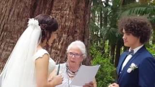 Ancient Indigenous Wind Ceremony Sam amp Elisha wedding ceremony 1 [upl. by Hoffer]