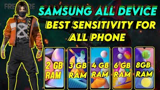 ONE TAP HEADSHOT BEST SENSITIVITY FOR SAMSUNG DEVICE  ONETAP HEADSHOT SENSITIVITY SAMSUNG DEVICE [upl. by Anitreb]