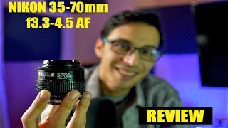 NIKON 35 70mm f3345 AF review [upl. by Ykcir189]