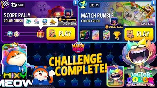 Color Crush Solo Challenge Score Rally 1665 Score Color CrushRainbow Match Rumble Match Masters [upl. by Gibb]