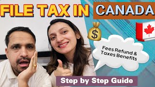 FILING TAX in Canada for the first time Get MAXIMUM benefit [upl. by Eenram666]