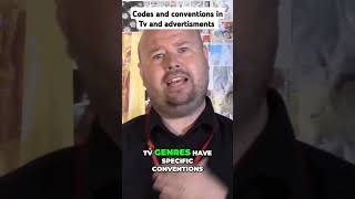 Codes and conventions in media  media mediastudies revision gcse shorts studytips explained [upl. by Burtie]