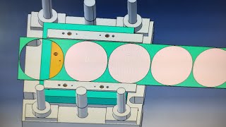 blanking tool  sheet metal  press tool [upl. by Nadeen]