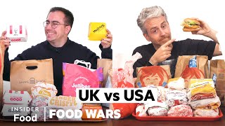 US vs UK Chicken Sandwiches  Food Wars  Insider Food [upl. by Dyl]