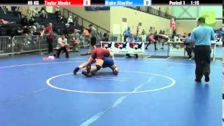 Mens Freestyle 86 KG Taylor Meeks vs Blake Stauffer [upl. by Langston570]