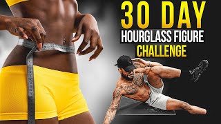 AT HOME HOURGLASS 30 DAY CHALLENGE 🍑  FREE WORKOUT PLANNER [upl. by Enella]