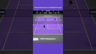 WTA Finals 2024 Doubles R1 ChanKudermetova vs DolehideKrawczyk 3 wta tennis highlights [upl. by Ahsitam587]