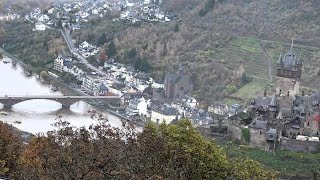 Hochwasser an der Mosel die Pegelstände bei Cochem steigen 16112023 [upl. by Haymes]