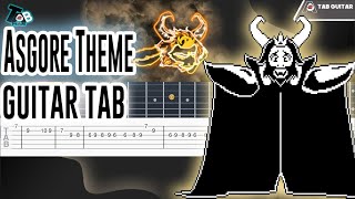 Undertale  Asgore Theme Guitar Tab Tutorial [upl. by Allicsirp]