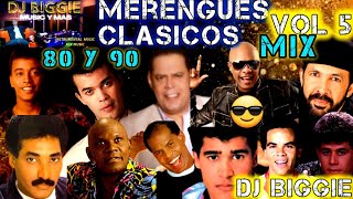 MERENGUE CLASICO MIX BAILABLE DE LOS 80 Y 90 VOL 5 DJ BIGGIE merengueclasico merenguemix [upl. by Felicia]