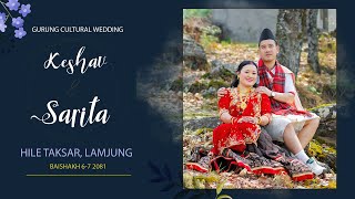 Keshav Weds Sarita  Gurung Cultural Wedding Video  2081 [upl. by Letti]