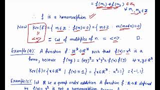 Homomorphism Kernel of homomorphism properties of elements amp subgroups under homo Lecture16 [upl. by Ferrell]