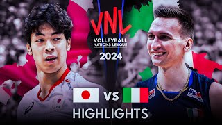 🇯🇵 JAPAN vs ITALY 🇮🇹  Highlights  Mens VNL 2024 [upl. by Joost]