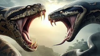 Anaconda vs Python Battle of the Giants 🐍💥🐍 [upl. by Noleta]