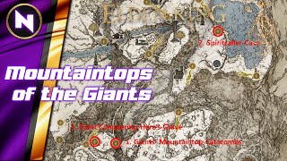 Dungeons of MOUNTAINTOPS OF THE GIANTS  Elden Ring Guide [upl. by Atela]