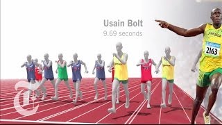 London Olympics 2012  Usain Bolts Gold in the 100 Meter Sprint  The New York Times [upl. by Evatsug]