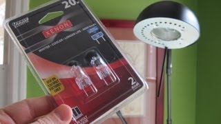 How to Replace a Halogen Light Bulb in a Reading Lamp [upl. by Elfrieda]