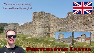 Portchester Castle  A Norman Castle and Priory within a Roman Fort  UK Travel Guide [upl. by Peskoff]