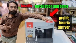 HAVELLS PROLIFE LUXURIA AIR FRYER  best Airfryer unboxing AND DEMO review [upl. by Russi]