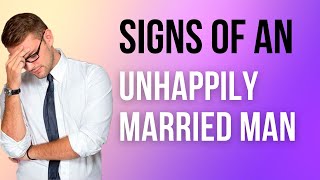 Signs of an unhappily married man [upl. by Mitzi171]