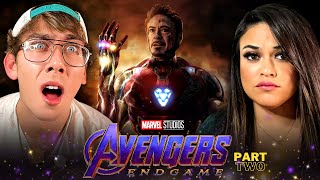 Part 2 WE LOVED THIS 3000 Our First Time Watching AVENGERS END GAME 2019 REACTION Movie Reaction [upl. by Akihc]