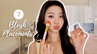 LETS FIND OUT WHAT BLUSH PLACEMENT SUITS YOU  MAKEUP TIPS [upl. by Wallache]