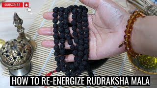 How To Reenergize Rudraksha Mala  ReEnergizing Rudraksha Mala  How To Energize Rudraksha Beads [upl. by Guria]