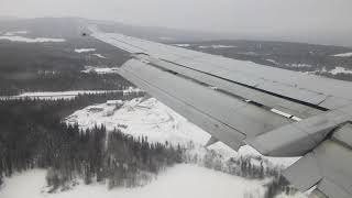 Landing at Whitehorse in an Air North B734 [upl. by Echikson]