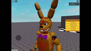 sorry for misspelling my words springlock suit showcase on Roblox testing the game [upl. by Elsa480]