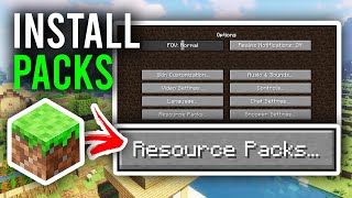 How To Install Texture Packs For Minecraft Java  Full Guide [upl. by Didi]