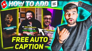 auto caption generator for video  auto caption in capcut automatic subtitles [upl. by Calie928]