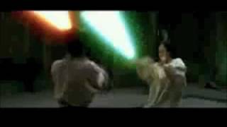 Crouching Tiger Hidden Dragon Light Saber Fight [upl. by Auginahs]