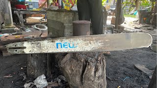 Knife Making  Work Hard  The Smart Blacksmith Makes A SHARPEST BILLHOOK From A Rusty CHAINSAW [upl. by Nogam813]