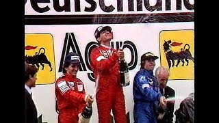 Formel 1 Nürburgring 1985 TVZusammenschnitt ORF Heinz Prüller  ZDF Karl Senne Michele Alboreto [upl. by Aromat]