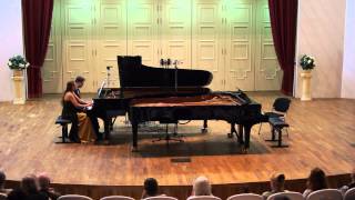 4 Rachmaninov Pieces op 11 4 hands Russian song Scherzo Gloria E Endeberya  V Chepinoga [upl. by Eignat711]