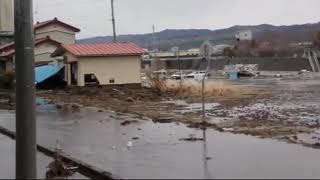 Tsunami in Kuji Iwate alternate angle [upl. by Alauqahs655]