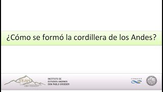 ¿Cómo se formó la cordillera de los Andes [upl. by Nicolau]